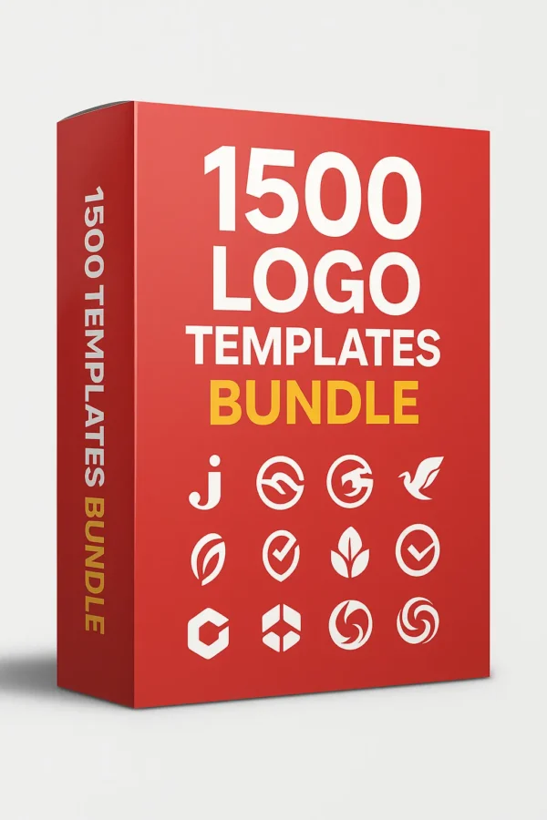 1500 Logo Templates Bundle 🎨 | Editable Professional Logos for Business, Startups & Designers | Instant Download