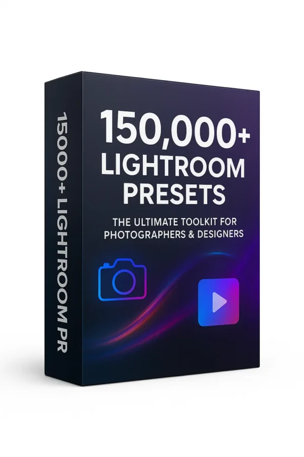 150,000+ Lightroom Presets Mega Bundle – One-Click Photo Editing Toolkit for Stunning Photography