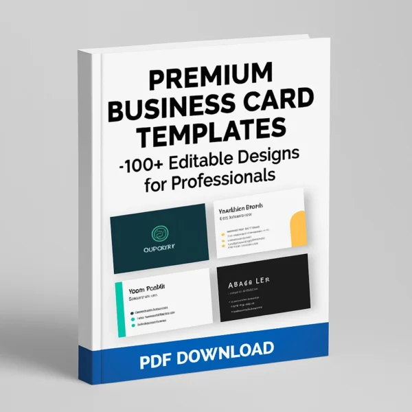 Premium Business Card Templates – 100+ Editable Designs for Professionals (PDF Download)